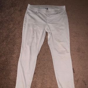 Olive green stretchable denim size L